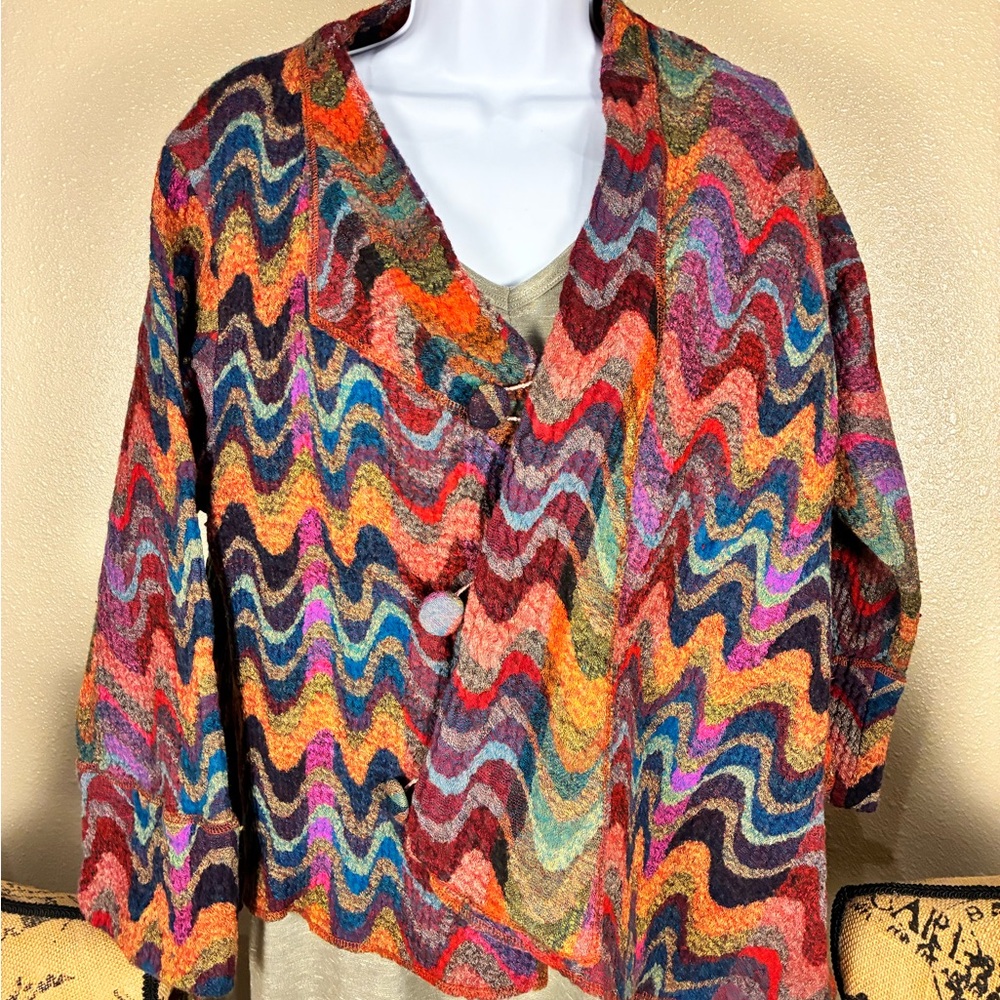 Multicolor Zigzag Women's Jacket - image 3